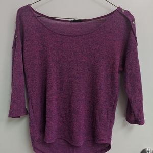 ❤️3/$25 EAGE Purple Boat neck Sweater